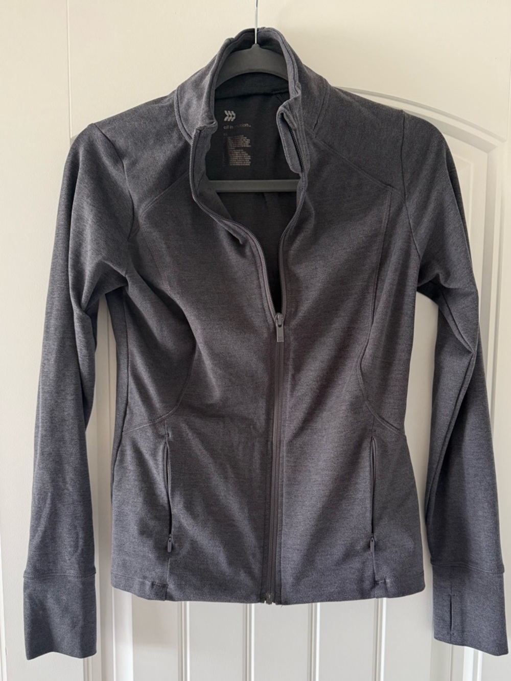 All In Motion Women’s Gray Full-Zip Active Jacket